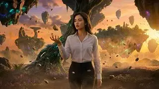 Life On Planet Better Than Earth - Floating Island Awakening - A Girl Survive On SuperEarth