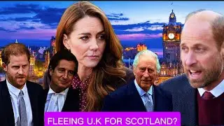 King Charles, Prince William & Kate FLEE BRITAIN for SCOTLAND as Harry AHEAD OF Harrys UK COURT CASE