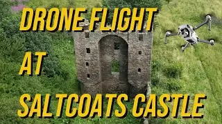 Saltcoats Castle Drone Flight