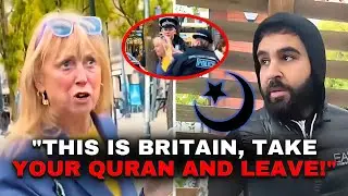 British Woman TAKES ON Muslims Preaching The Quran on The Street, Then This Happens!
