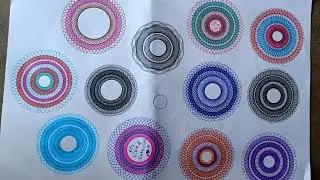 Spirograph drawing art tutorials 😍. #shorts #satisfying #ytshorts #2024 #live #usa