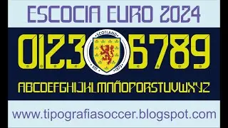 Scotland Euro 2024 Football Font FREE DOWNLOAD