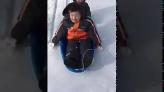 Evan an Alex first sled of 2017