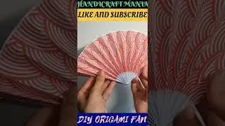 #shorts DIY japanese style fan using origami