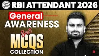 RBI Office Attendant 2026 | General Awareness Best MCQs | Score 30/30 Strategy | By Vaibhav Sir
