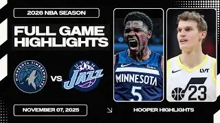 Minnesota Timberwolves vs Utah Jazz Full Game Highlights | Nov 7 | 2026 NBA Season