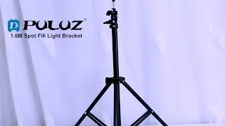 PULUZ 1.6m Height Tripod Mount Holder for Vlogging Video Light Live Broadcast Kits