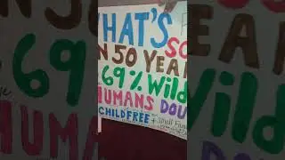 WILDLIFE Decline + Human Population Growth Unsustainable Story Stuffed Animals