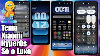 🔥 Lan&ccedil;amento! Tema Xiaomi Estilo HyperOs 3 &Iacute;cones e Control Center Liquid Glass @CiclopeTech