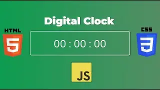 Digital Clock in HTML CSS and JS | Tutorial - CodeNest