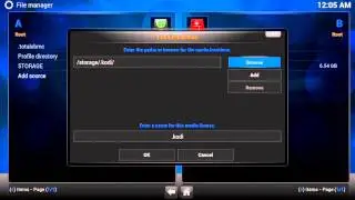 Найдите скрытую папку XBMC/Kodi (OpenELEC/LibreELEC)