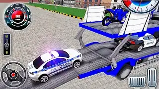 Transporting Police Vehicles in Cargo Plane - Car Transporter Simulator - Best Android GamePlay