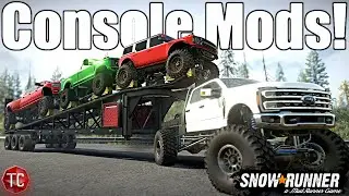 SnowRunner: Hauling HIGH VALUE CARGO to the CAMPGROUND! (Console Mods RP GAMEPLAY)