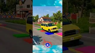 Flatbed Truck Mcqueen | Transportation with Truck - Pothole vs Car #000 - BeamNG.Drive #beamngrao