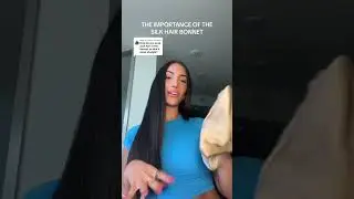 Replying to @Cmarie here&rsquo;s how i wear my silk hair bonnet! #hairgrowthtips  #healthyhair