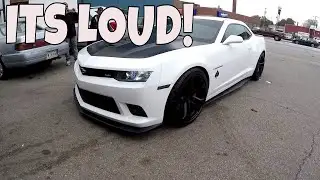 SS CAMARO 1LE MUFFLER DELETE - STRAIGHT PIPED -- WOW!!