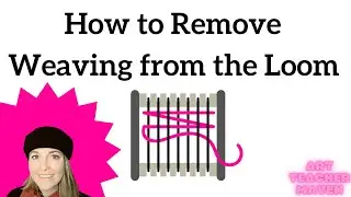 How to Remove your Paper Plate Weaving from the Loom | Paper Plate Weaving Organization | Made Easy