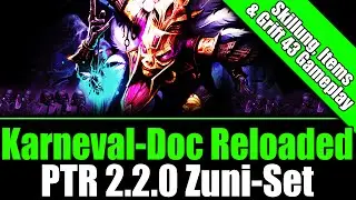 Diablo 3 Ros Karneval Hexendoktor Patch 2.2.0 | Neues Zunimassas-Set | Grift 43 Gameplay