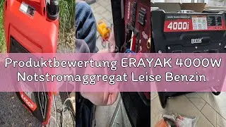 Produktbewertung ERAYAK 4000W Notstromaggregat Leise Benzin Inverter Stromerzeuger Stromaggregat Gen