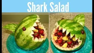 How To Make a Watermelon Shark Fruit Salad