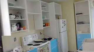 IKEA kitchen.  Quartz counter tops are coming