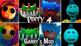 Poppy Playtime Chapter 4 ALL JUMPSCARES vs Garry's Mod
