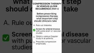Compression therapy saves legs 🦵 #MinMed #VenousUlcers #MedEd