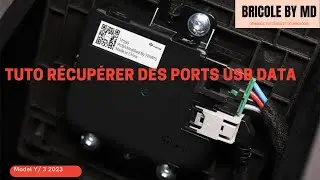Tesla Model 3/Y 2023: R&eacute;cup&eacute;rer des Ports USB DATA