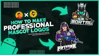 How To Make Mascot Logo Like Professionals. Pubg Character Mascot Logo On Android (Part- I).