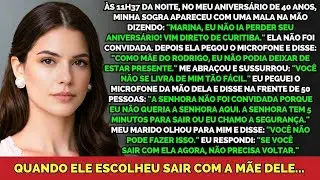 Às 11h Da Noite, Minha Sogra Invadiu Minha Festa De 40 Anos — Eu Peguei O Microfone E A Expulsei.