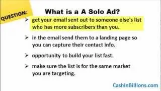 Solo Ads | Where To Find Best Solo Ads ? Review 2015