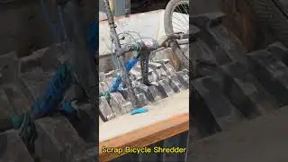 Powerful Metal Shredder Machine Shred  Scrap Bicycle Shredder #shreddermachine #metalshredder