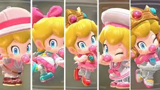 How to Unlock All Baby Peach Costumes - Mario Kart World