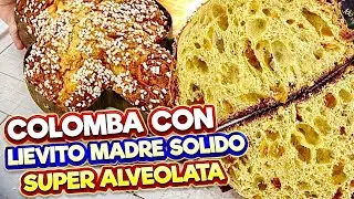COLOMBA con LIEVITO MADRE SOLIDO 🕊️ | SUPER ALVEOLATA 🤯 (con planetaria casalinga 😂) #colomba 