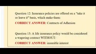 Life Insurance Exam Questions and Answers 100% Pass