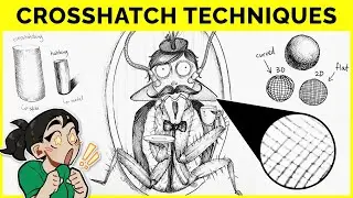 How to Draw Like Tim Burton: Crosshatching a Cockroach Character