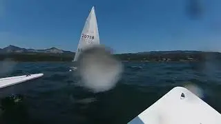 Gorge practice race: lost lane due to over-tight cunningham #columbiarivergorge #ilcasailing