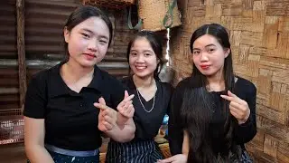 3 สาวสวยEP1 น้องสีไร น้องเอียน น้องเตือน #มันคนเดินทาง #ชนบทลาว #ลาว