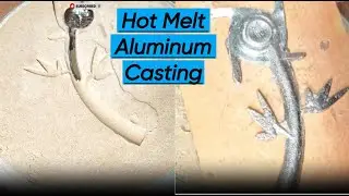 Sand molds create products from molten aluminum. #shorts #art #metal #satisfying #amazing #asmr