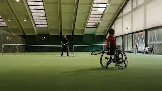 Rollstuhltennis-Training 2019 Taucher Maximilian