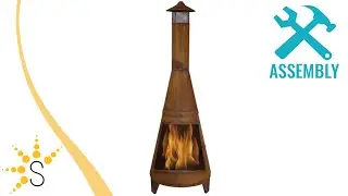 Sunnydaze Rustic Outdoor Wood-Burning Backyard Chiminea Fire Pit - 70-Inch - RCM-504
