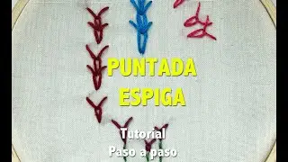 PUNTADA ESPIGA-TUTORIAL-PASO A PASO