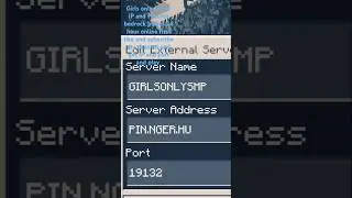 Girls only server I#ip #prot #popular #minecraftshorts #minecraft #server #bedrock  @Abhinav_GamingArts