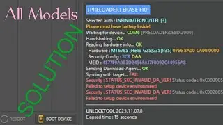 Tecno Spark 20C FRP Unlock | Syncing with target... FAIL | DA File Error Fix UnlockTool