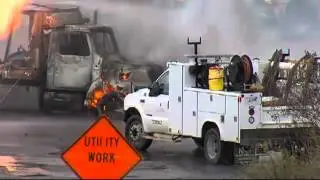 RAW VIDEO: Gas Pipeline Fire in Lookout Valley
