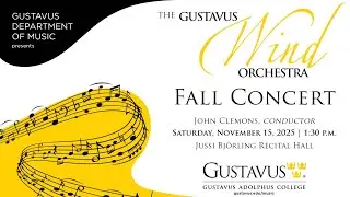 Gustavus Wind Orchestra: Fall Concert