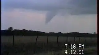Tornado near Marshall, OK 4-12-91 Val Castor