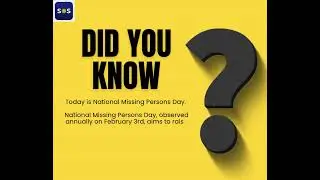 National Missing Persons Day