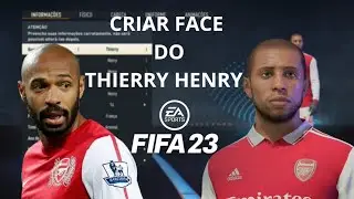 Como criar a FACE do THIERRY HENRY no FIFA 23 #fifa23 #henry