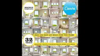 Canva Frame Mockups, Canva Editable Template, Baby Room Wall Frames Designs